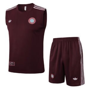 Bayern Munich Training Vest Dark Red Retro Edition Kit 2025/26