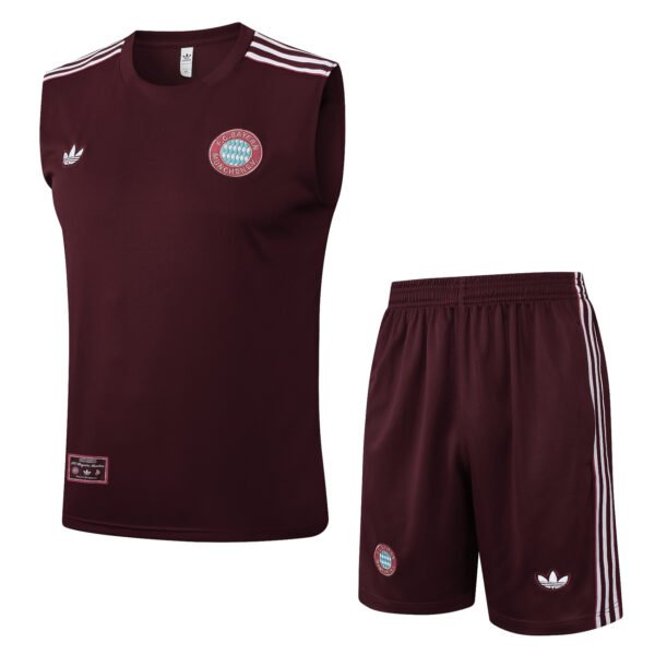 Bayern Munich Training Vest Dark Red Retro Edition Kit 2025/26