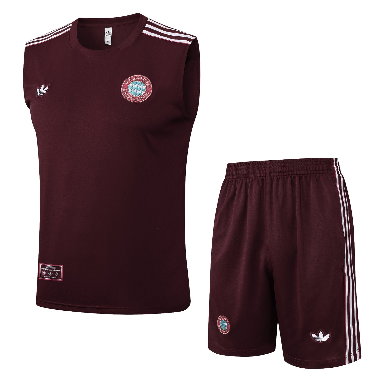 Bayern Munich Training Vest Dark Red Retro Edition Kit 2025/26
