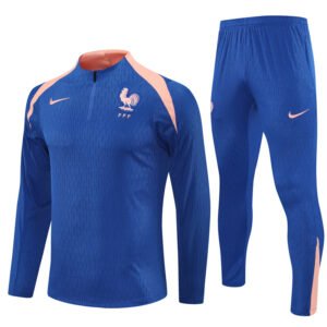 France Training Kit Jacket Blue Player Version 2025/26