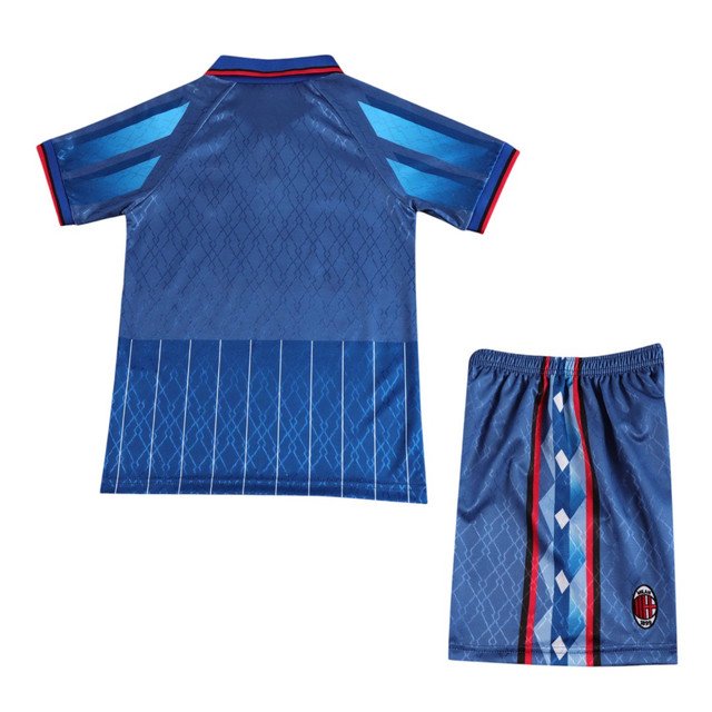 Kids Retro AC Milan Away Jersey Kit 1995/96