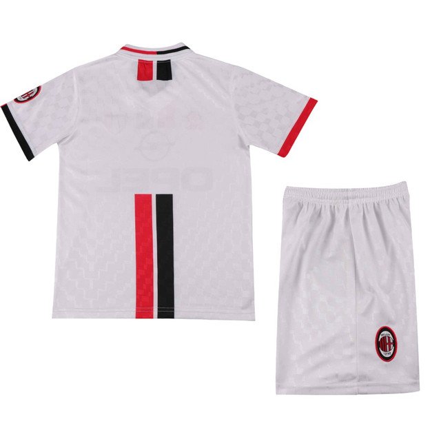 Kids Retro AC Milan Away Jersey Kit 1996/97 Jacquard