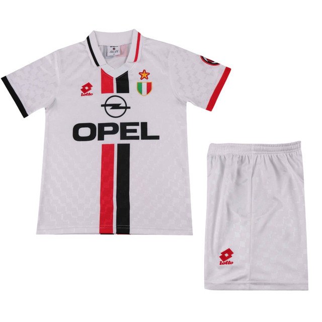 Kids Retro AC Milan Away Jersey Kit 1996/97 Jacquard