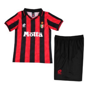 Kids Retro AC Milan Home Jersey Kit 1993/94