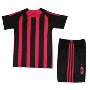 Kids Retro AC Milan Home Jersey Kit 2008/09