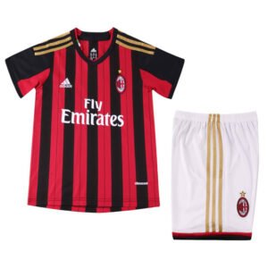 Kids Retro AC Milan Home Jersey Kit 2013/14