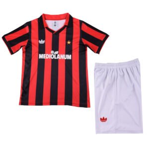 Kids Retro AC Milan Home Kit 1990/91