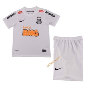 Kids Santos Home Jersey Retro Kit 2013 With Shoulder Patch