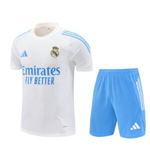 Real Madrid Short Training White with Light Blue 2025/26