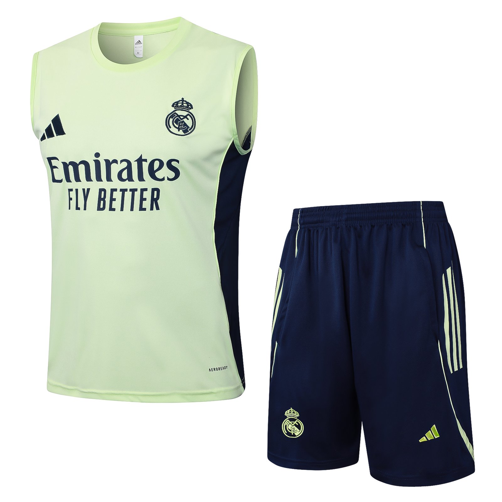 Real Madrid Training Vest Kit Light Green 2025/26