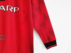 Retro Manchester United Home Sleeve Sleeve Jersey 1996/98