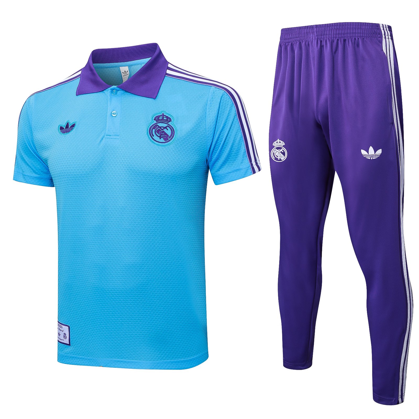 Real Madrid Training POLO Light Blue Retro Kit 2025/26