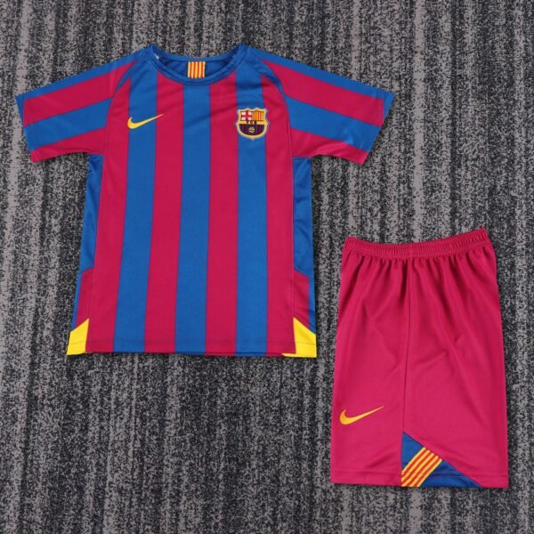 Kids Retro Barcelona Home Jersey 2005/06 League Edition