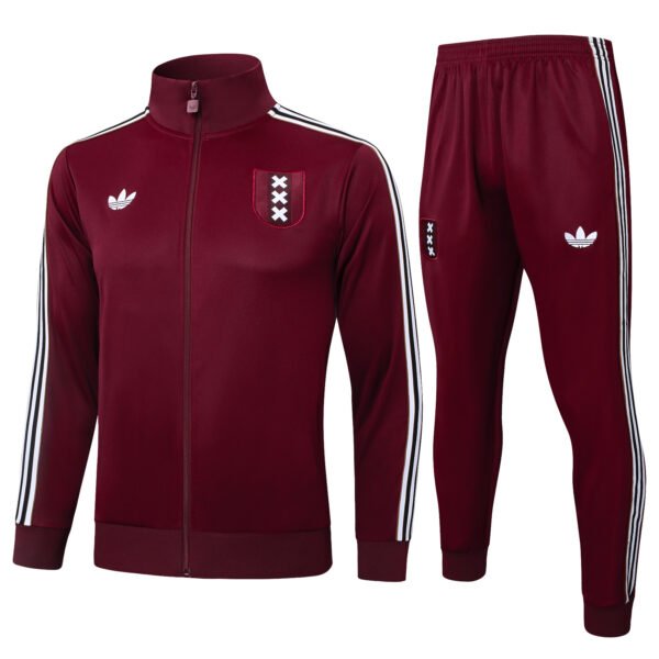 Ajax Training Jacket Deep Red Retro Kit 2025/26