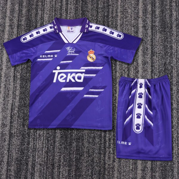 Kids Retro Real Madrid Away Jersey 1994/96