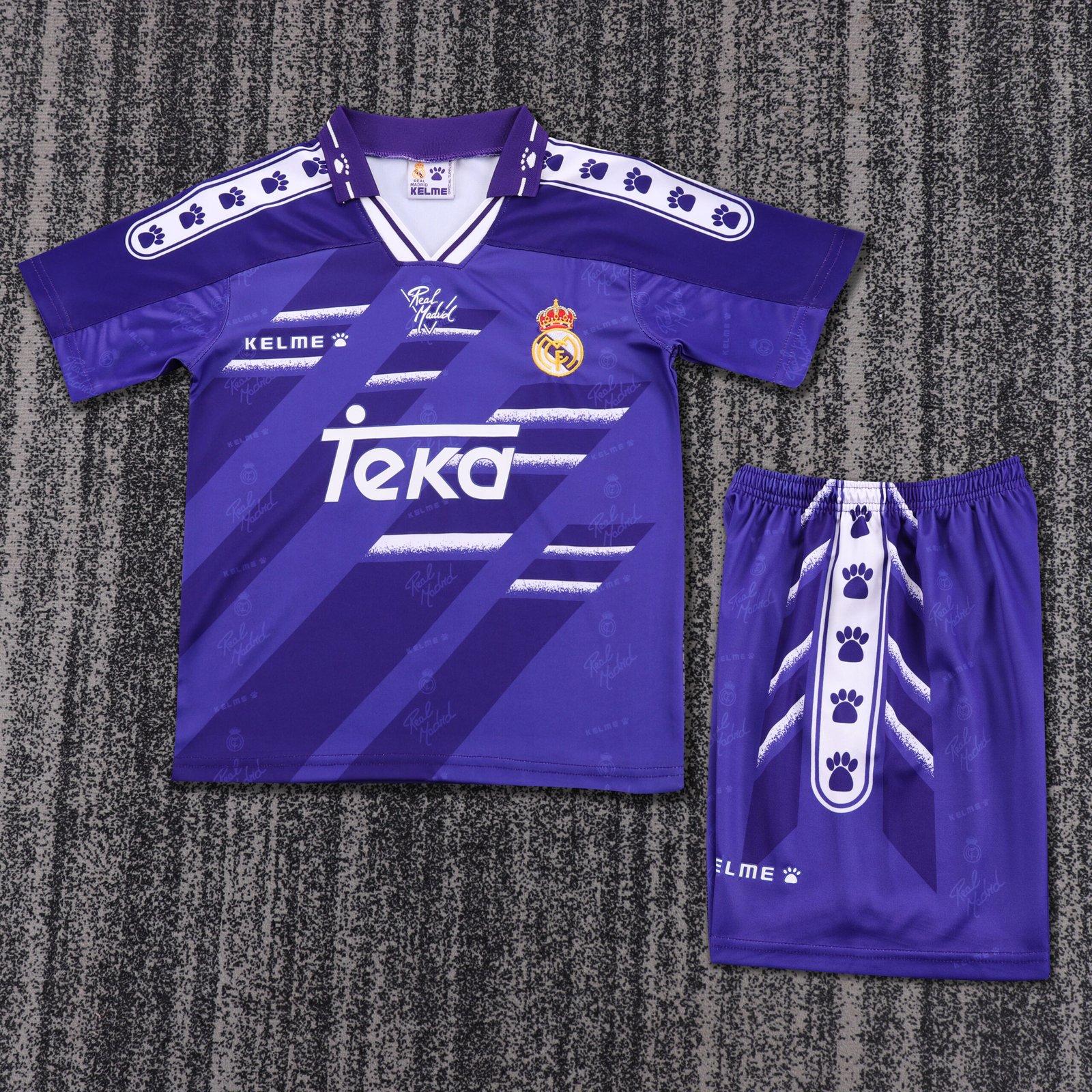 Kids Retro Real Madrid Away Jersey 1994/96