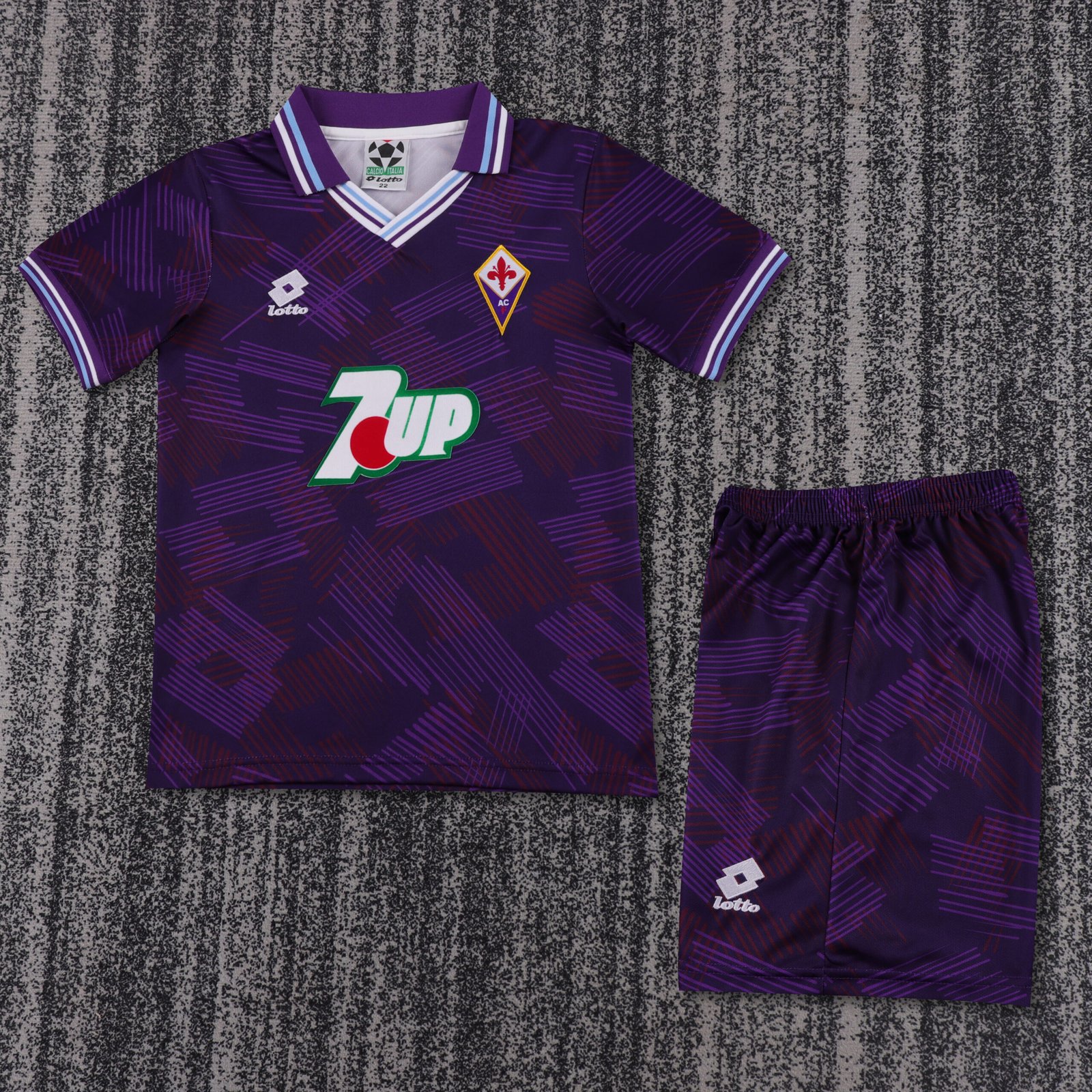 Kids Retro Fiorentina Home Jersey Kit 1992/93