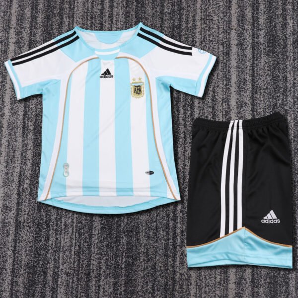 Kids Retro Argentina Home Jersey 2006/07