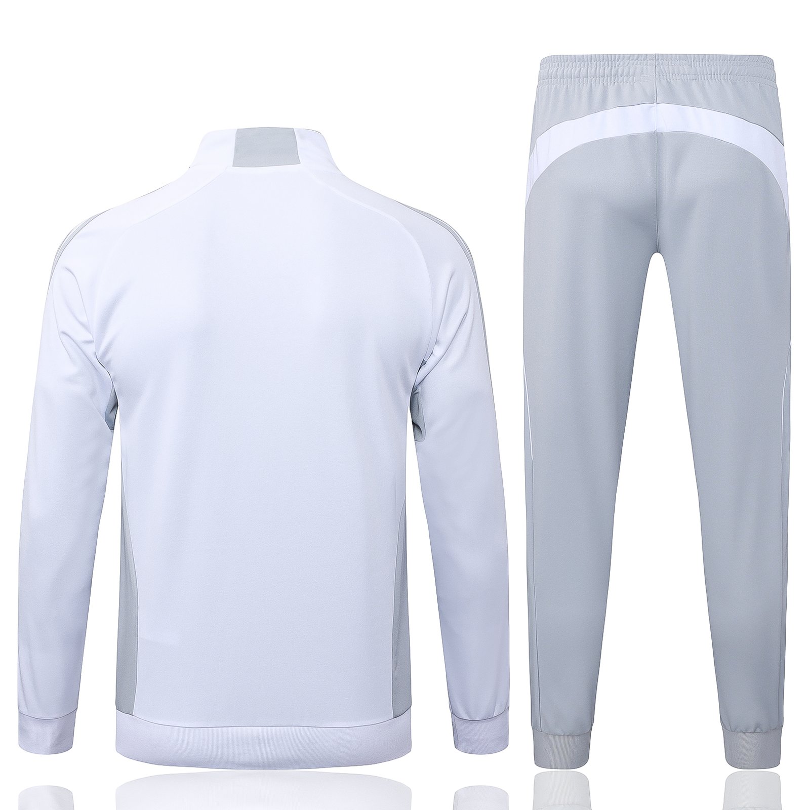 Real Madrid Training Jacket White Gray Kit 2025/26