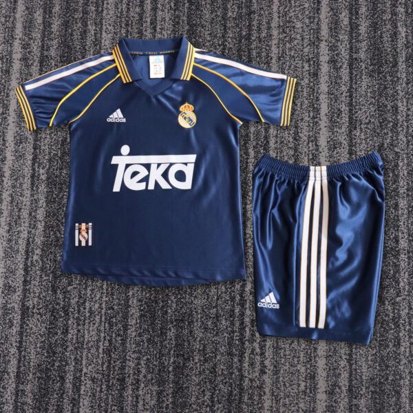 Kids Retro Real Madrid Third Away Kit 1998/00