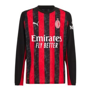 AC Milan Home Jersey Long Sleeve 2025/26
