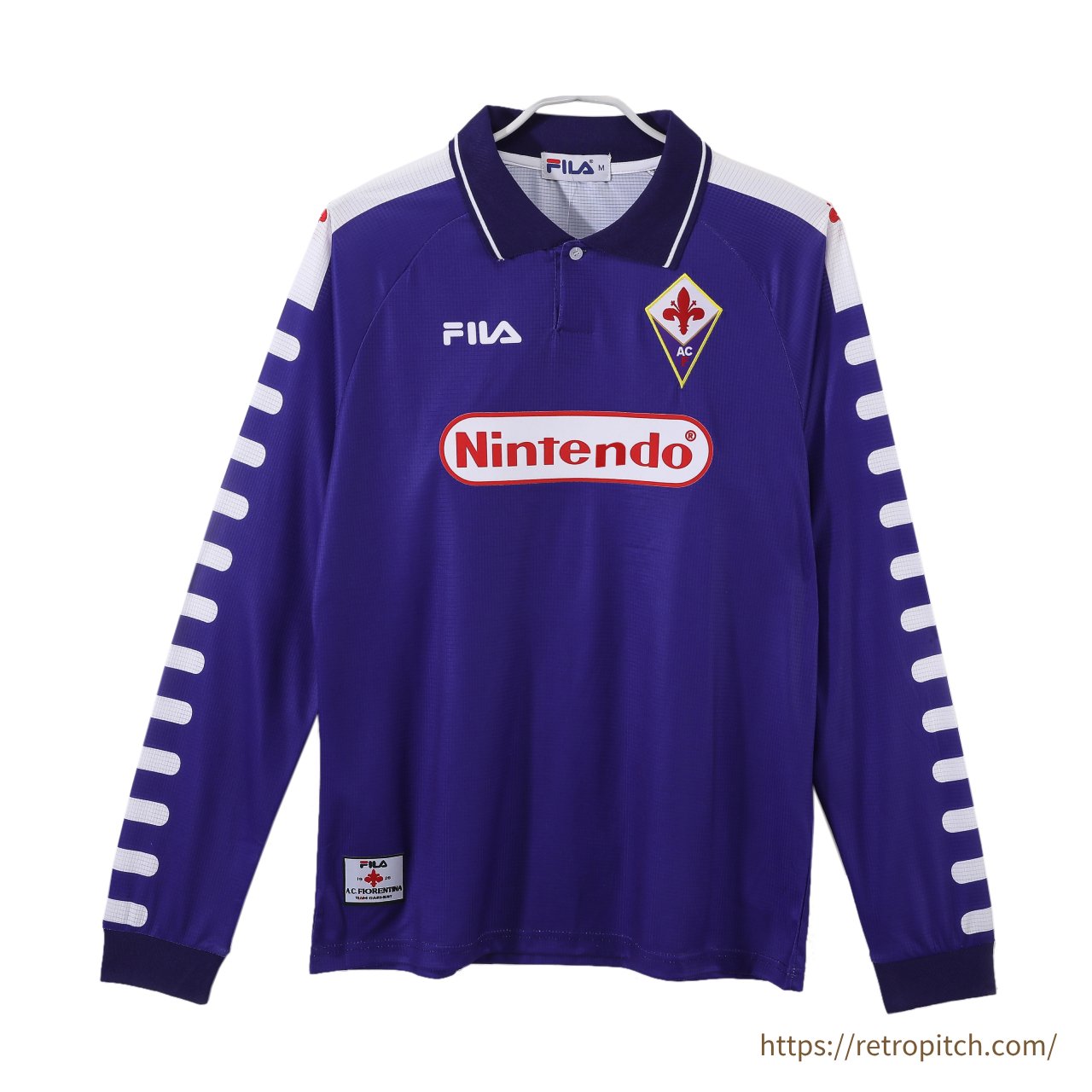 Retro Fiorentina Home Jersey Long Sleeves 1998/99