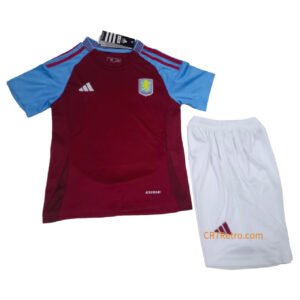 Kids Aston Villa Home Jersey Kit 2024/25