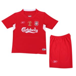 Kids Liverpool Home Retro Jersey 2004/05 UCL