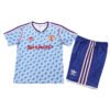 Kids Retro Manchester United Away Jersey Kit 1990/92