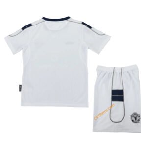Kids Retro Manchester United Away Jersey Kit 2000/01