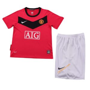 Kids Retro Manchester United Home Jersey kit 2010