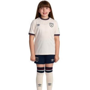Kids West Ham United Away Jersey Kit 2025/26