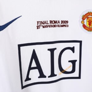 Retro Manchester United Away Jersey Long Sleeve 2008/09 UCL
