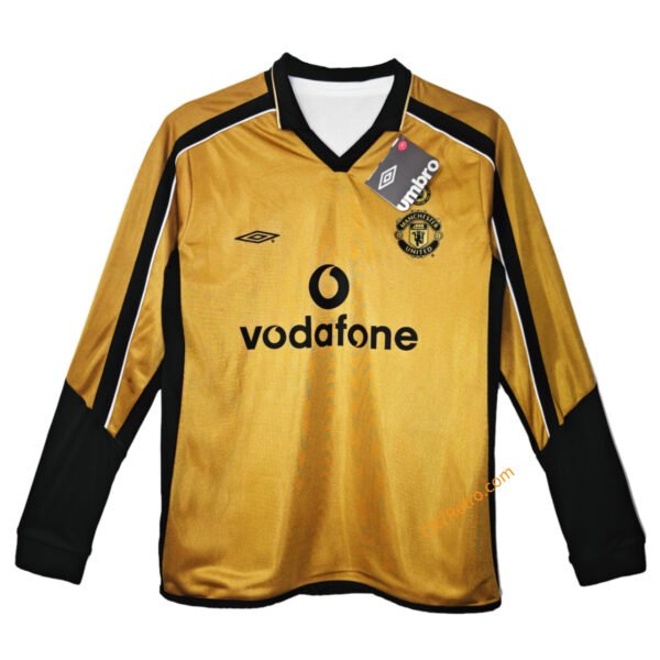 Retro Manchester United Centenary Jersey Long Sleeve 2001/02