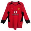 Retro Manchester United Home Jersey Long Sleeve 2002/04