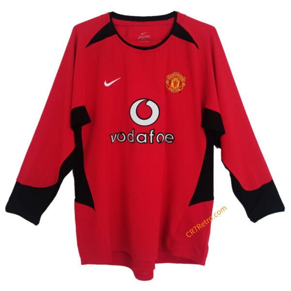 Retro Manchester United Home Jersey Long Sleeve 2002/04