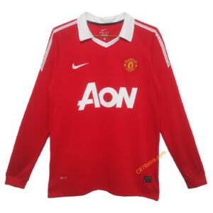 Retro Manchester United Home Jersey Long Sleeve 2010/11