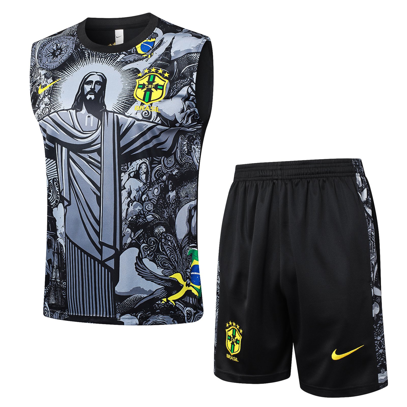 Brazil 24/25 Black Training Tank Top