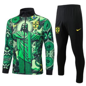 Brazil 24/25 Greener Long Zip Jacket Tracksuit