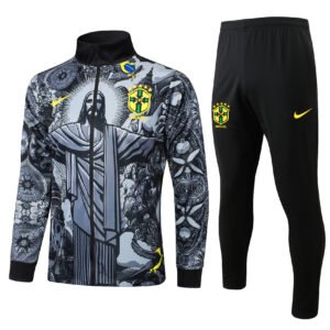 Brazil 24/25 Black Long Zip Jacket