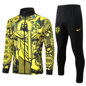 Brazil 24/25 Yellow Long Zip Jacket