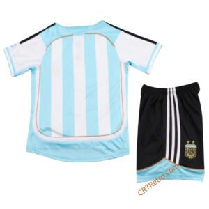 Kids Argentina Home Jersey Retro Kit 2006/07