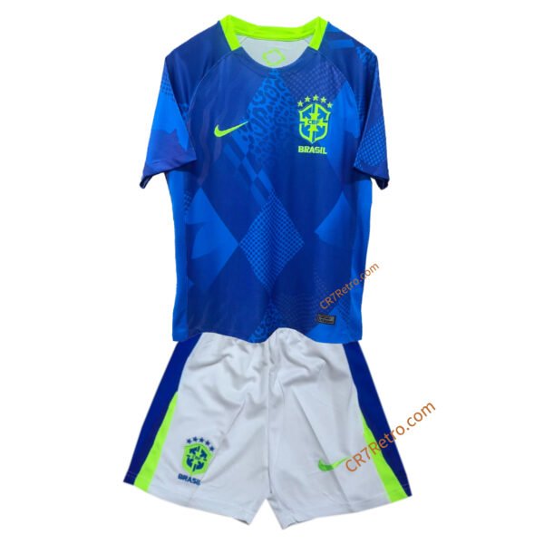 Kids Brazil Away Jersey Kit 2025