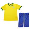 Kids Brazil Home Jersey Retro Kit 1970