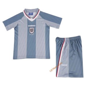 Kids England Away Jersey Retro Kit 1996