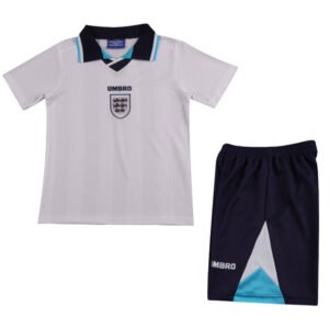 Kids England Home Jersey Retro Kit 1996