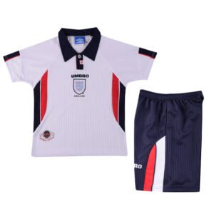 Kids England Home Jersey Retro Kit 1998