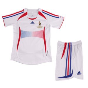 Kid's France Away Jersey Retro Kit 2006