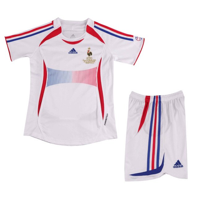 Kid's France Away Jersey Retro Kit 2006
