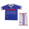Kid's France Home Jersey Retro Kit 1998